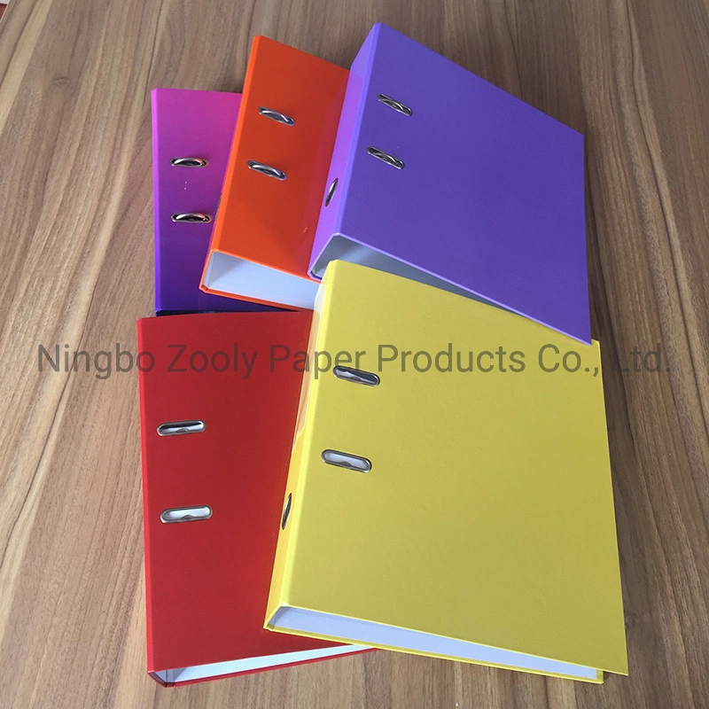 Assorted Color Printing A4 FC 3" Paper Lever Arch File Clip File Ring Binder 2" Paper Lever Arch File Folder