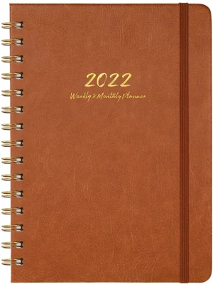Benutzerdefiniertes Leder-Notizbuch, bedrucktes Agenda-Planer-Tagebuch-Notizbuch mit Metallringbindung