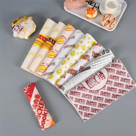 Kebab Burger King Brown Lebensmittelpapier-Faltgerätetasche